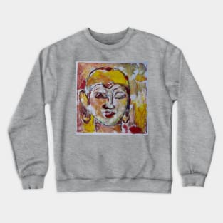Inner Thoughts, love and compassion Buddha impression Crewneck Sweatshirt